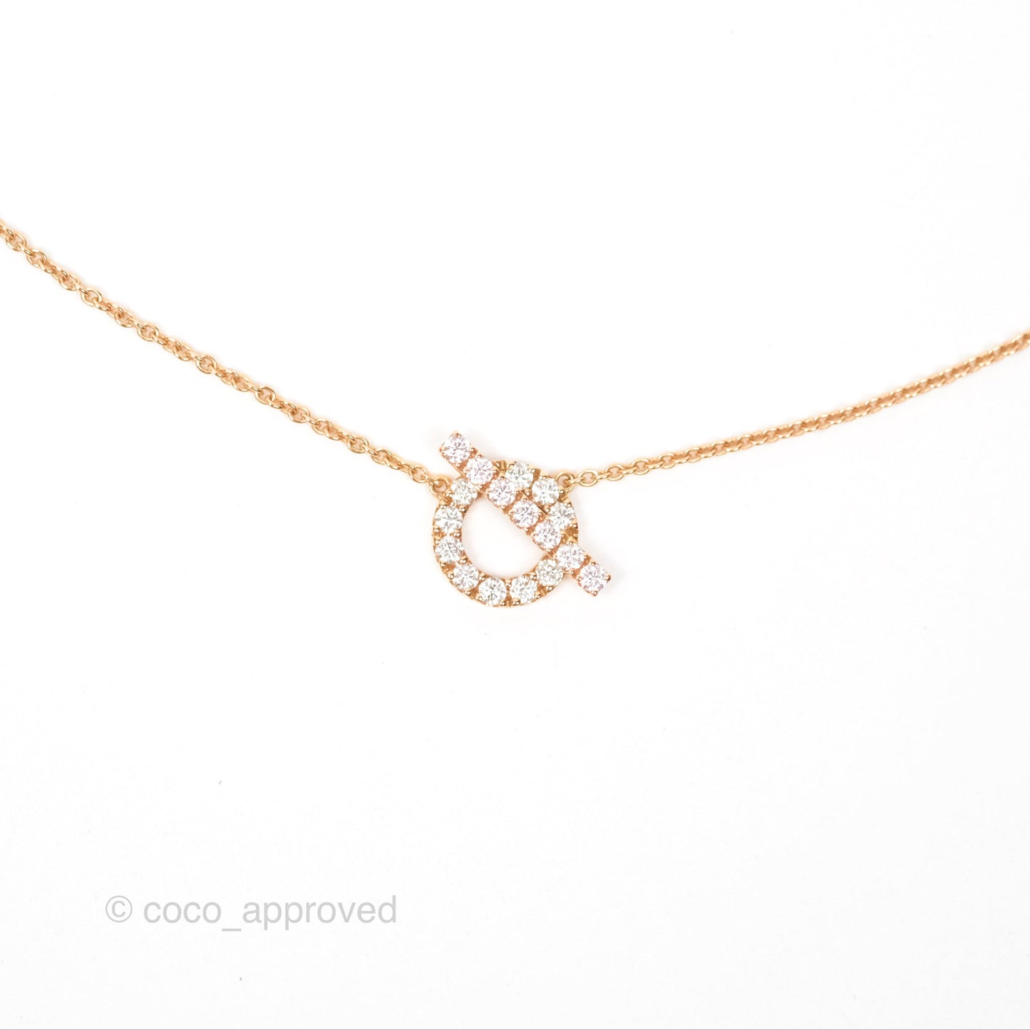 Hermès Finesse Necklace Rose Gold