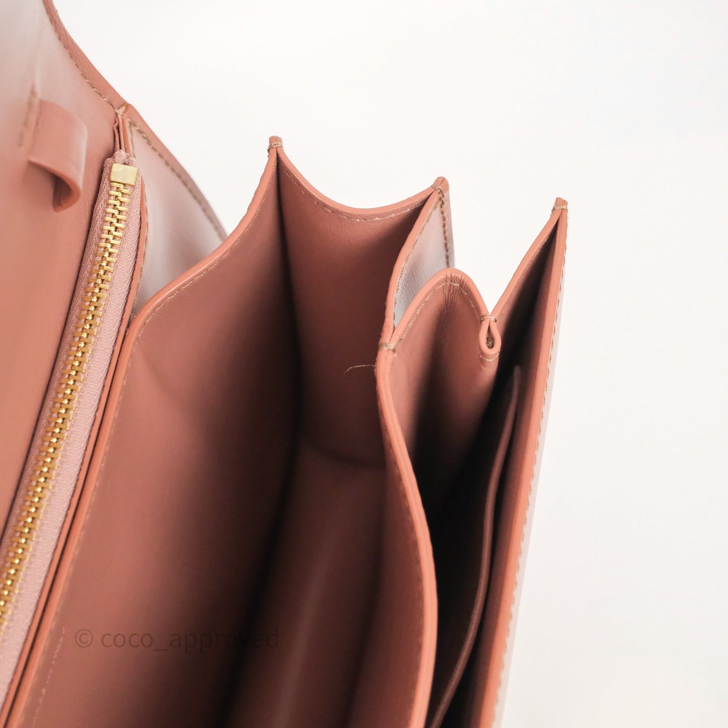 Celine Rose Box Medium Calfskin Bag Gold Hardware