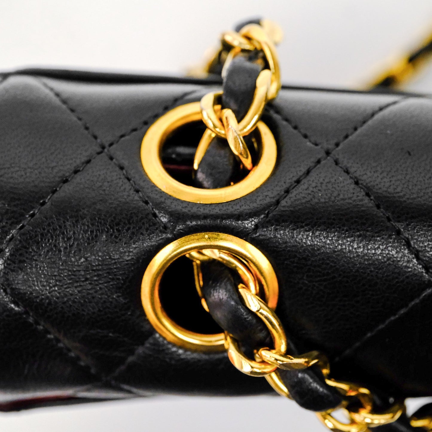 Chanel Matelasse Flap Bag Lambskin Black 24K Gold Hardware