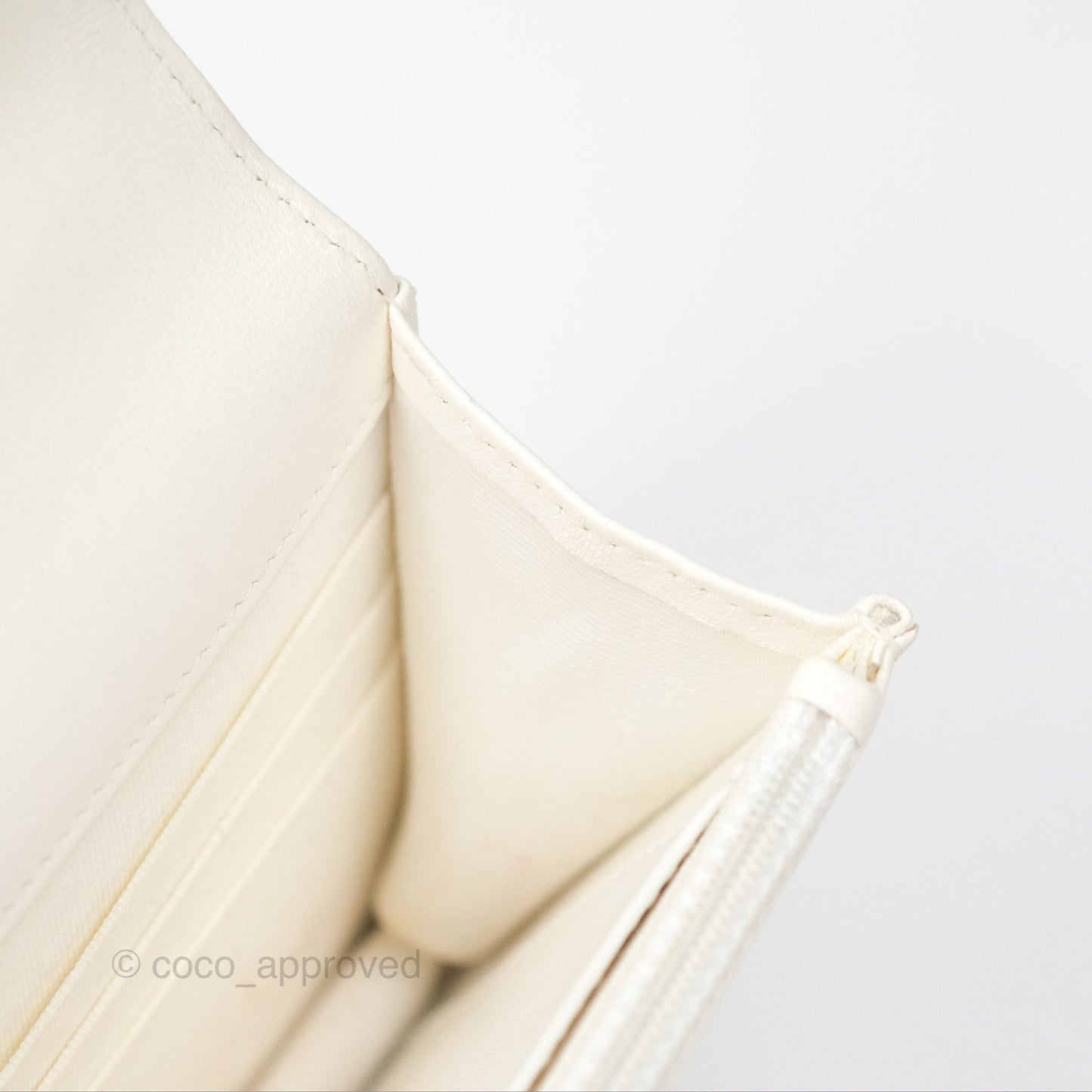 Chanel 19 Wallet on Chain WOC White Mixed Hardware
