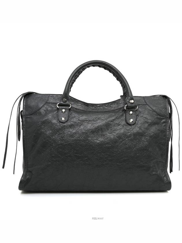 Luxury Balenciaga City motor bag gray 505550 cross