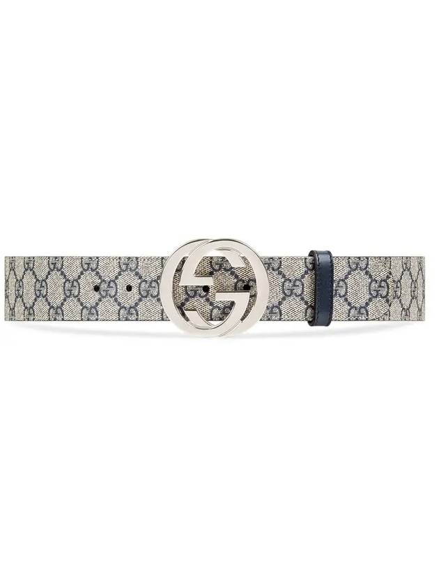 Luxury Gucci Trending 2025 Interlocking GG Buckle Supreme Belt Beige