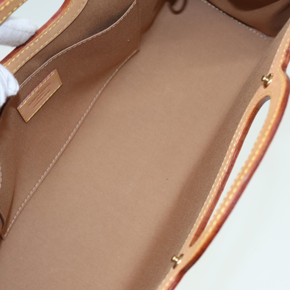 LOUIS VUITTON Vernis Roxbury Drive Hand Bag 2Way Noisette M91391 LV 84043