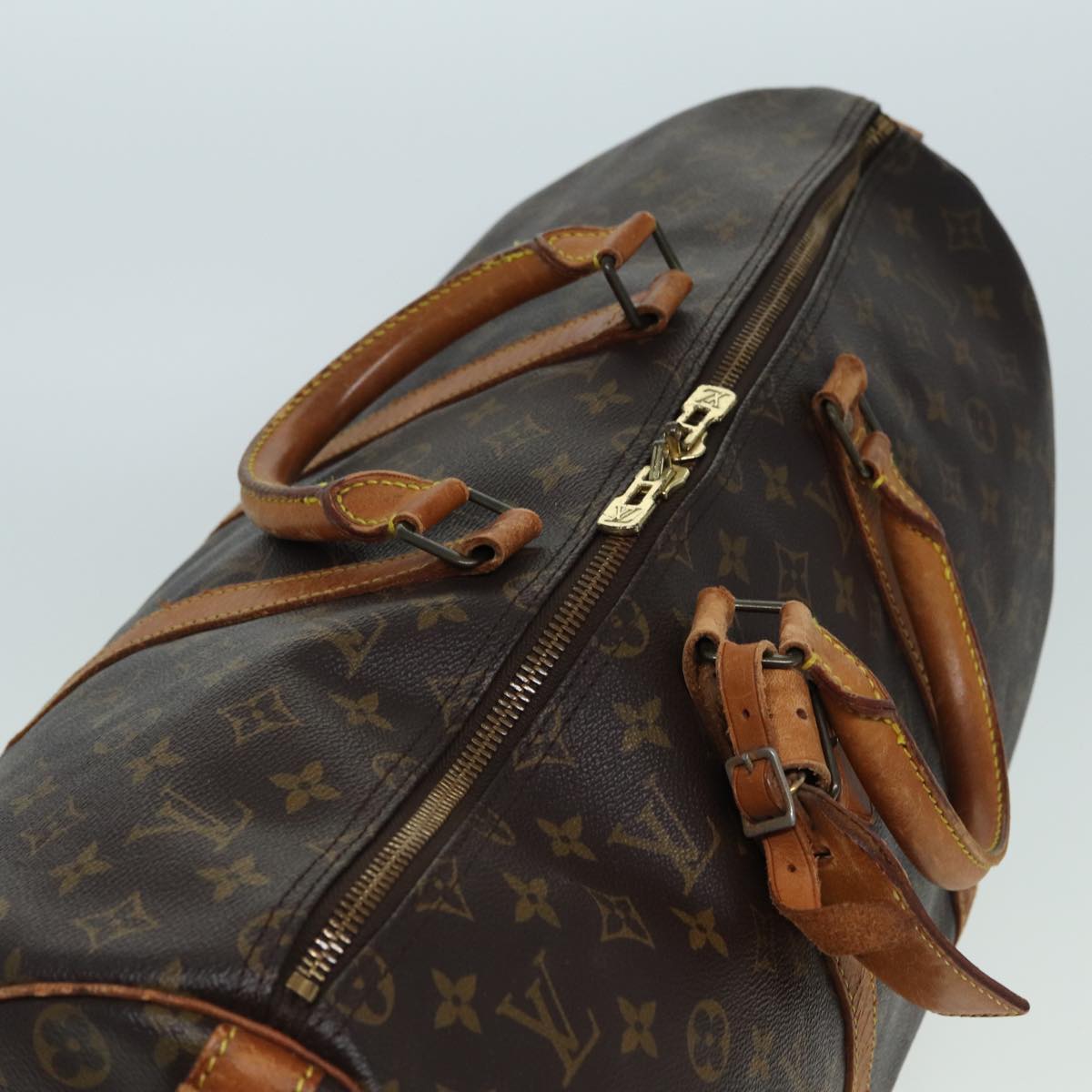 LOUIS VUITTON Monogram Keepall Bandouliere 50 Boston Bag M41416 LV 84058
