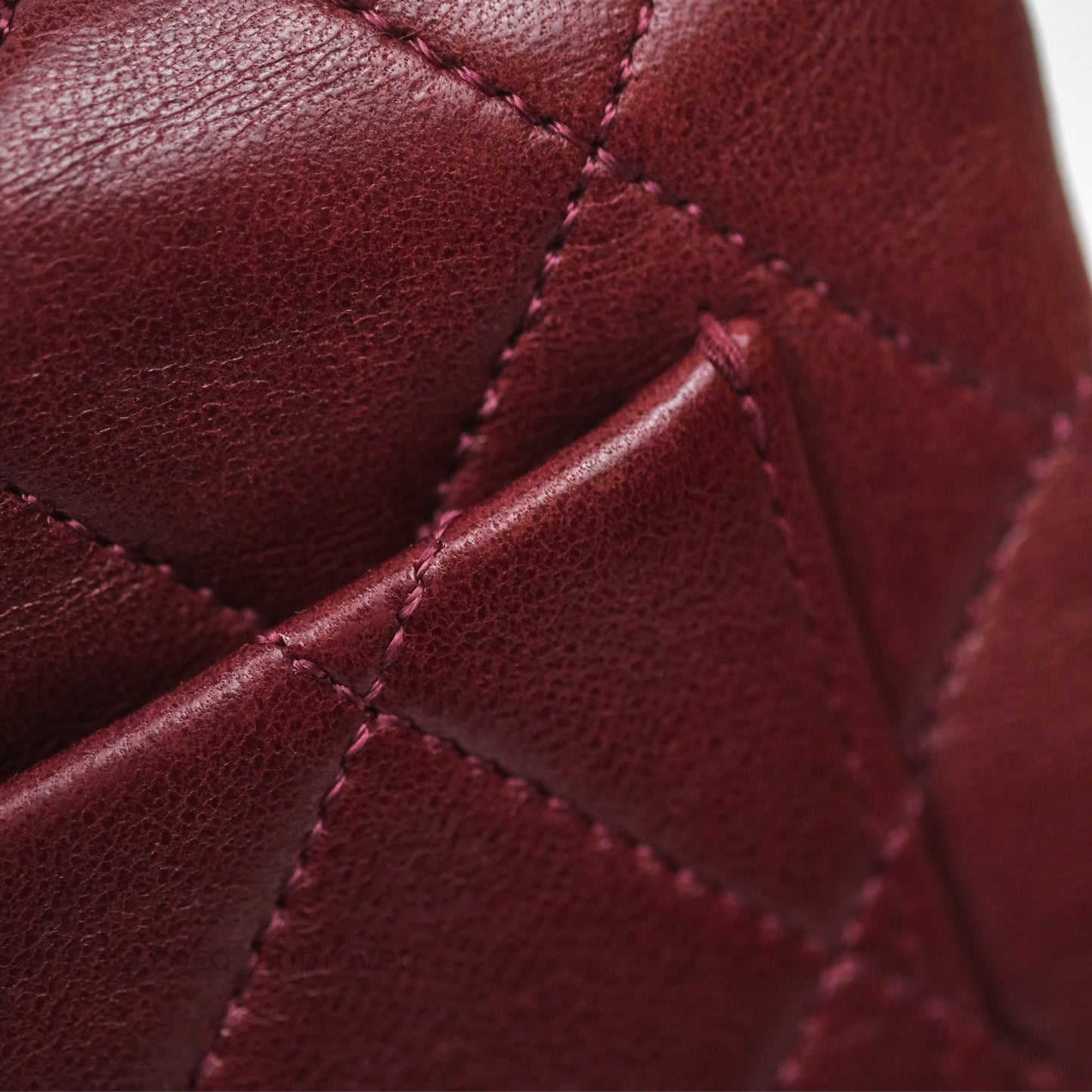 Chanel Vintage Mini Square Burgundy Lambskin 24K Gold Hardware