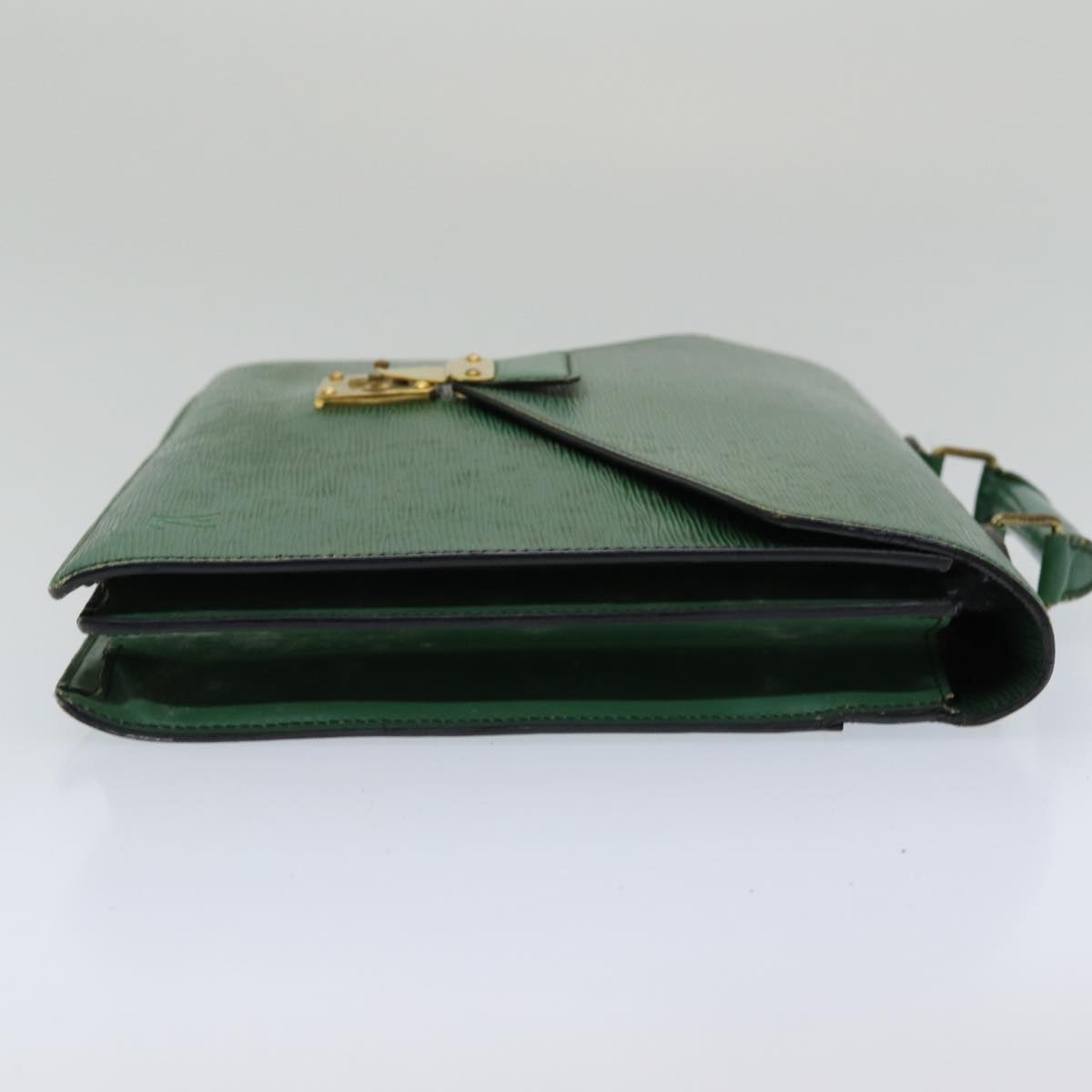 LOUIS VUITTON Epi Serviette Ambassador Business Bag Green M54412 LV 84072