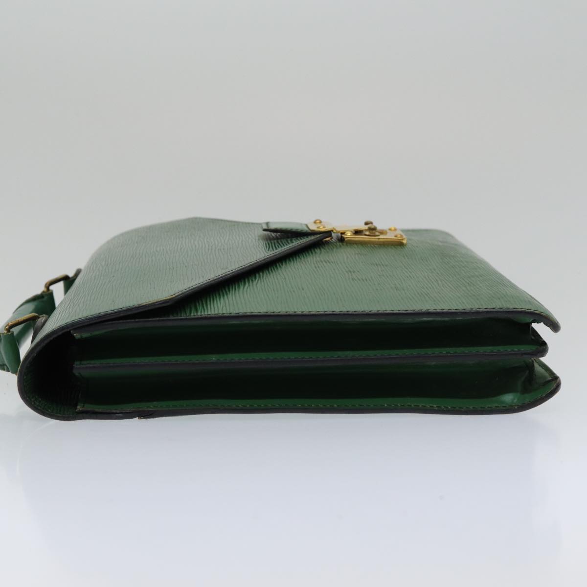 LOUIS VUITTON Epi Serviette Ambassador Business Bag Green M54412 LV 84072