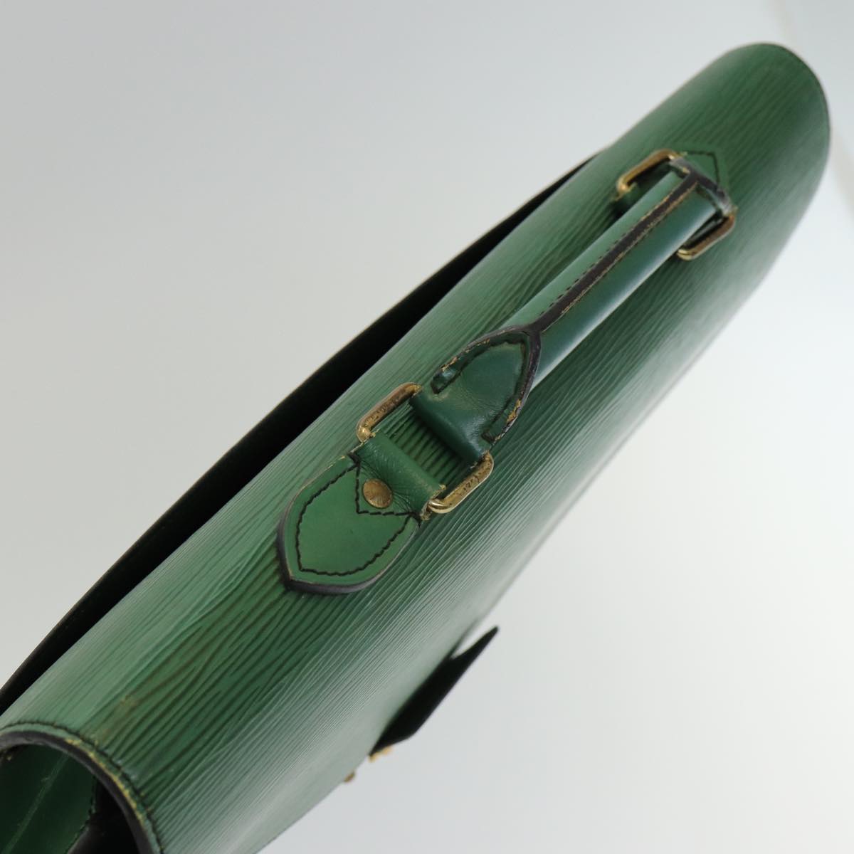 LOUIS VUITTON Epi Serviette Ambassador Business Bag Green M54412 LV 84072