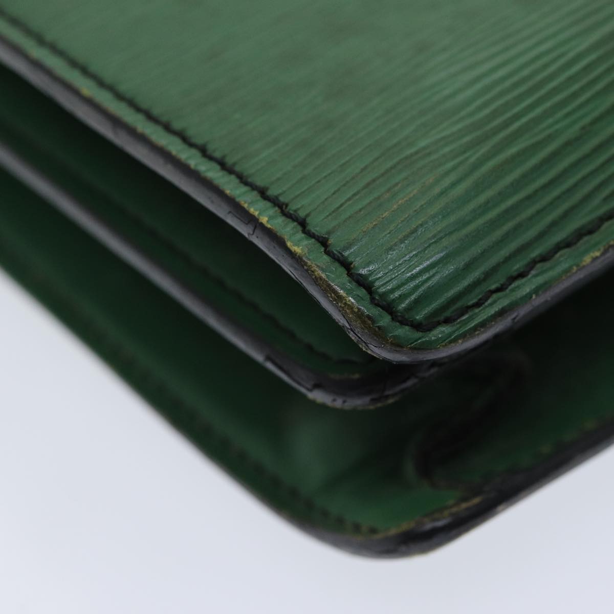 LOUIS VUITTON Epi Serviette Ambassador Business Bag Green M54412 LV 84072