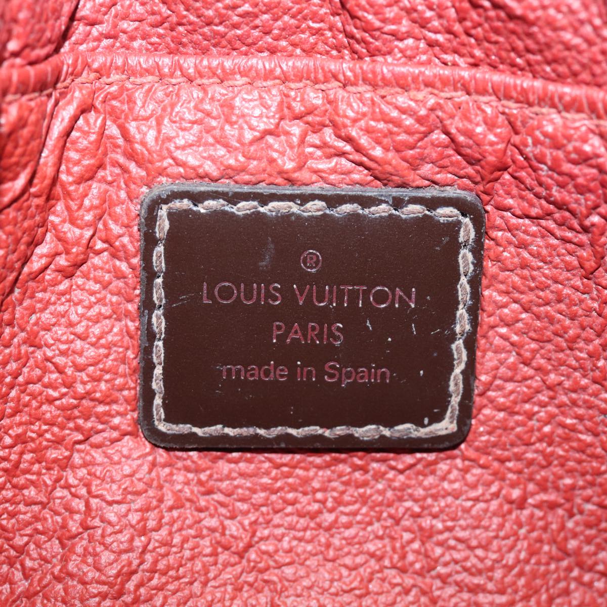 LOUIS VUITTON Damier Ebene Pochette Cosmetic PM Pouch N47516 LV 84077