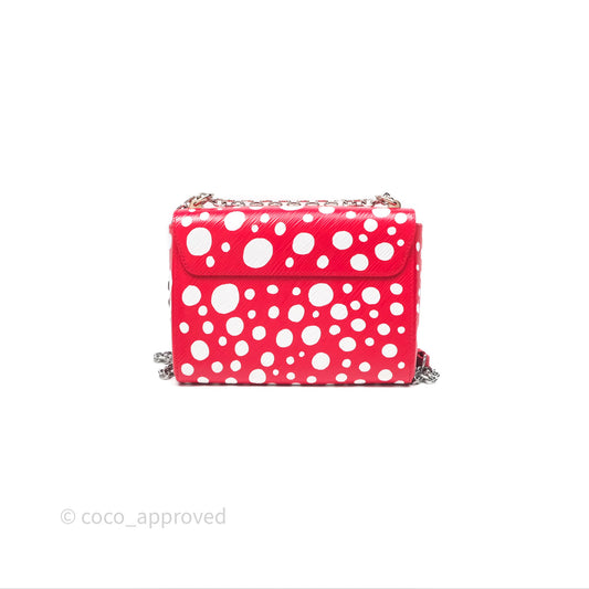 Louis Vuitton x Yayoi Kusama Twist MM Red/ White Epi Silver Hardware