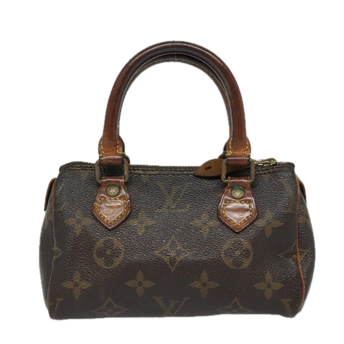LOUIS VUITTON Monogram Mini Speedy Hand Bag M41534 LV 84084