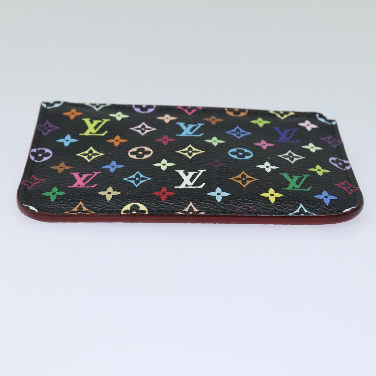 LOUIS VUITTON Multicolor Pochette ClesNM Coin Purse Black M60279 LV 84090