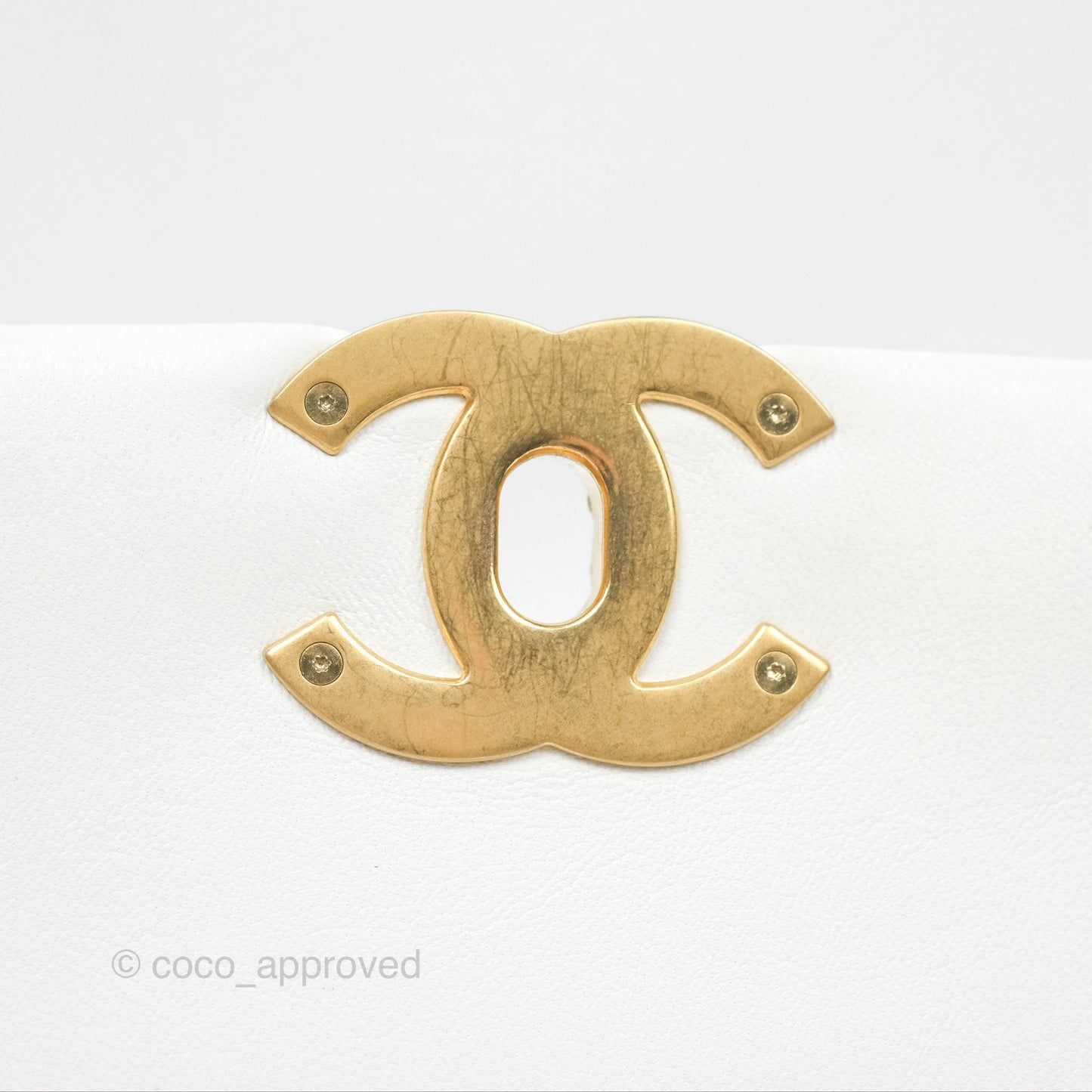 Chanel 19 Small Off White Mixed Hardware