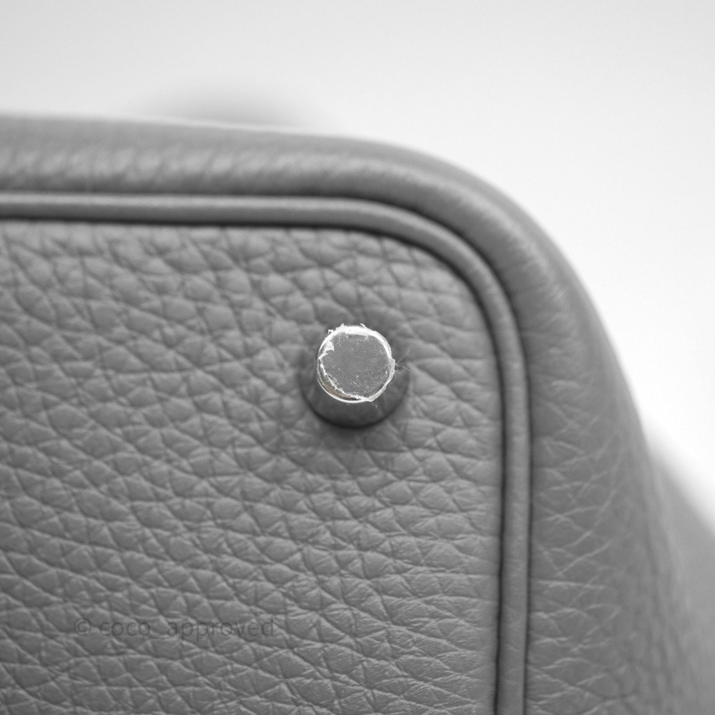 Hermès Picotin 18 Etain 8F Clemence Palladium Hardware