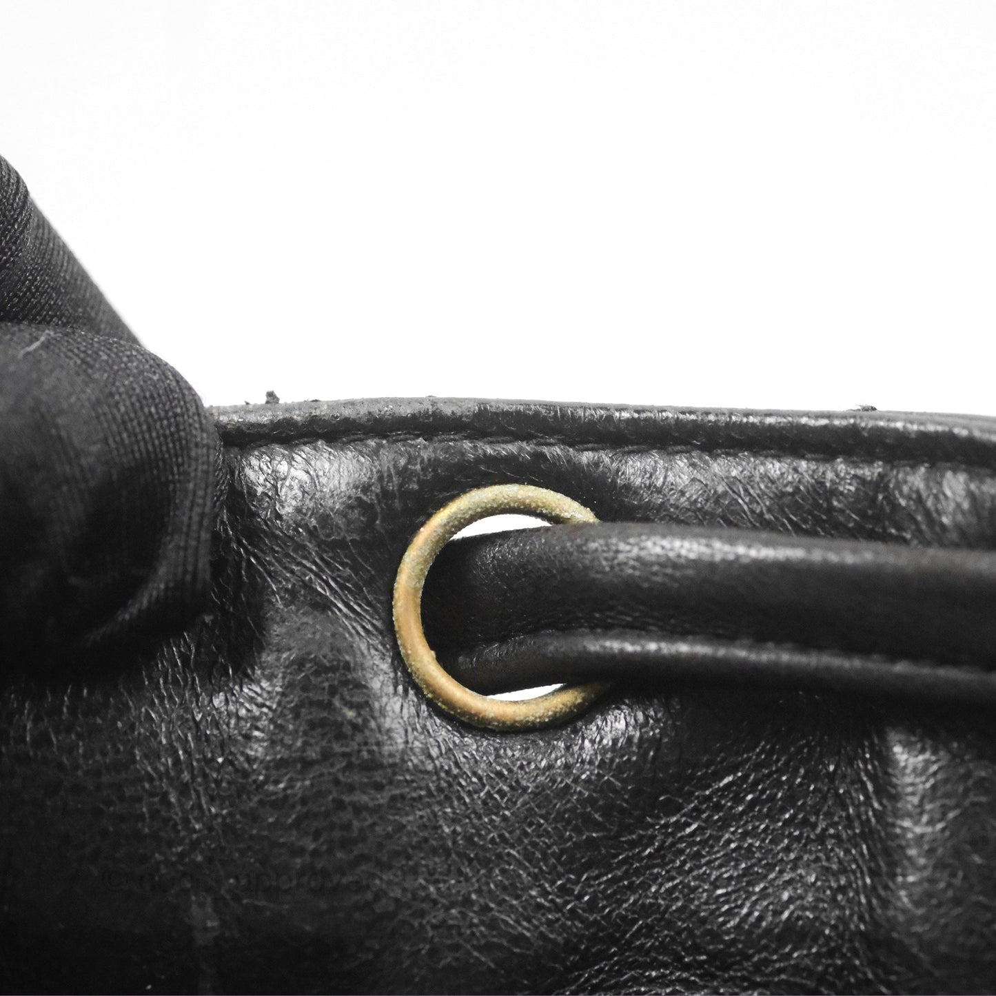 Chanel Vintage CC Duma Backpack Black Lambskin 24K Gold Hardware