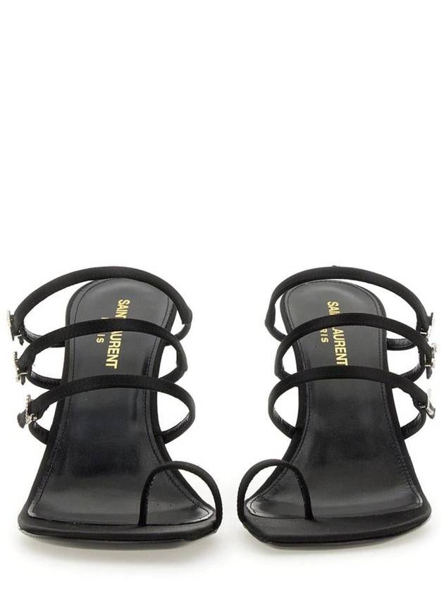 Luxury Saint Laurent Sandals 7752149QNAG1000 BLACK