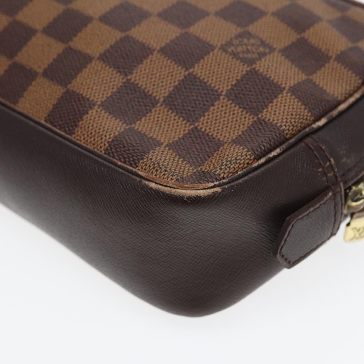 LOUIS VUITTON Damier Ebene Trousse Toilette Clutch Bag N47623 LV 84147