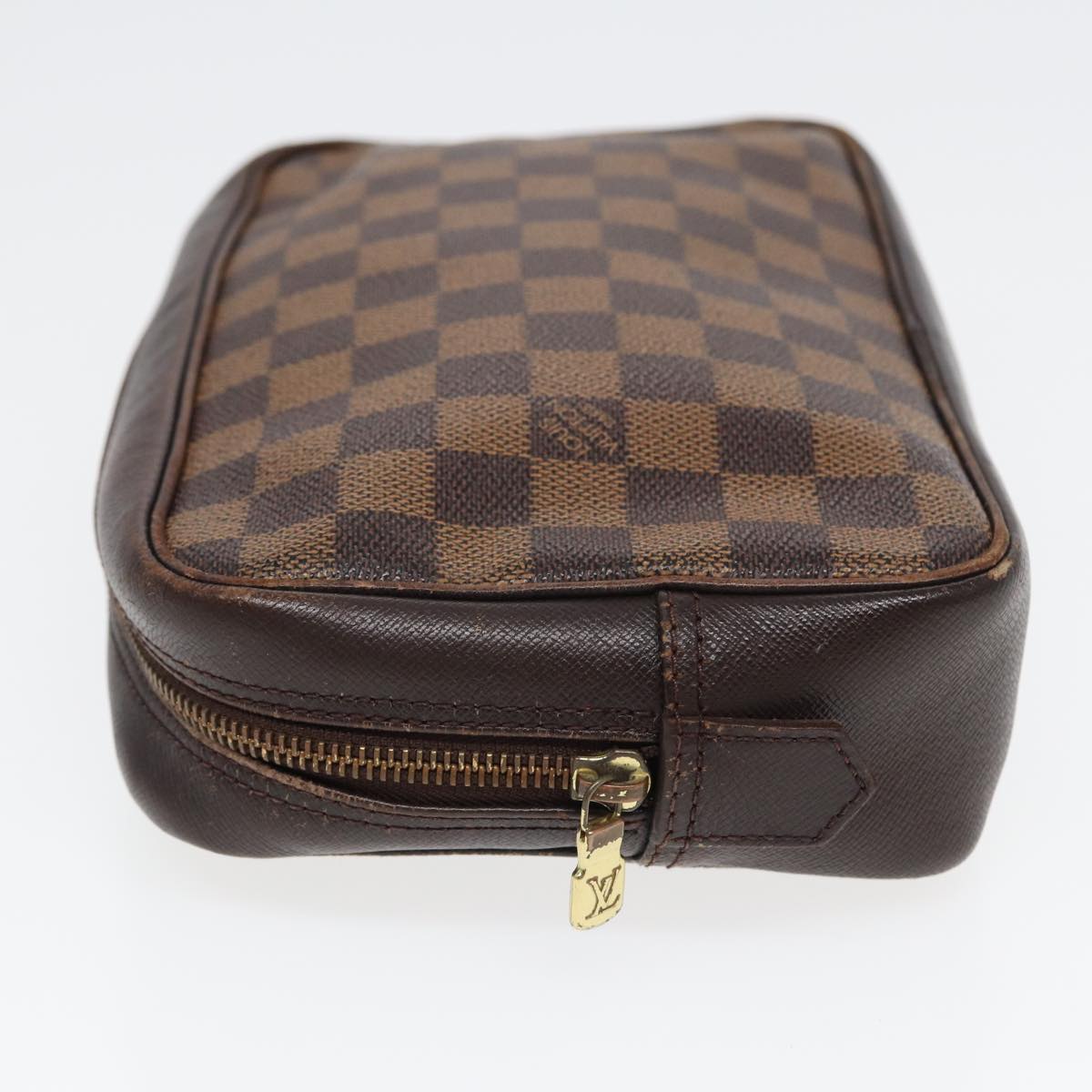 LOUIS VUITTON Damier Ebene Trousse Toilette Clutch Bag N47623 LV 84147