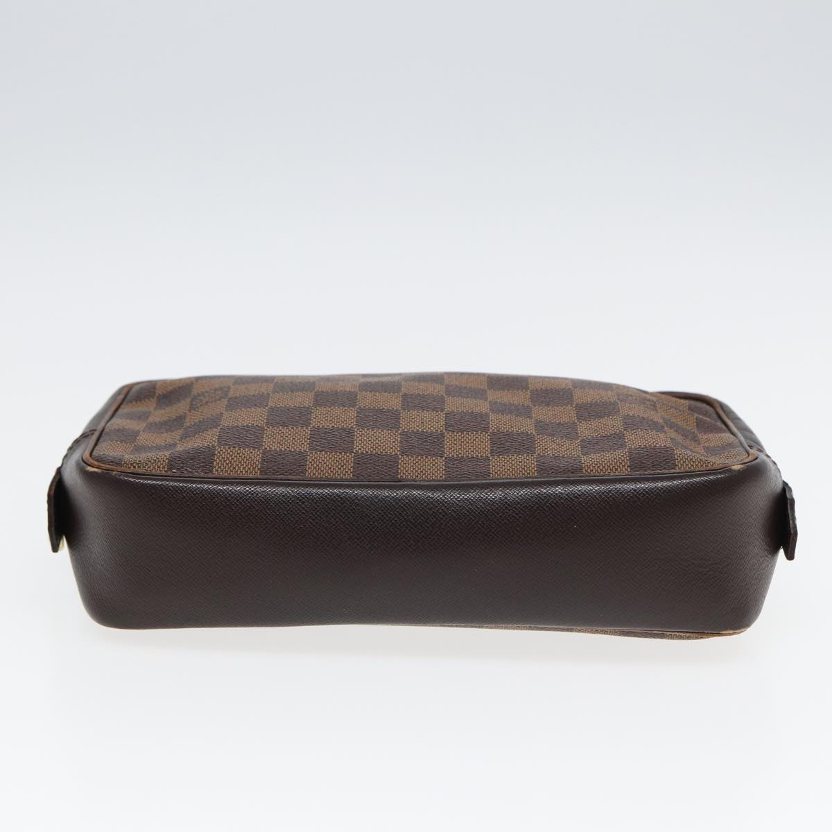 LOUIS VUITTON Damier Ebene Trousse Toilette Clutch Bag N47623 LV 84147