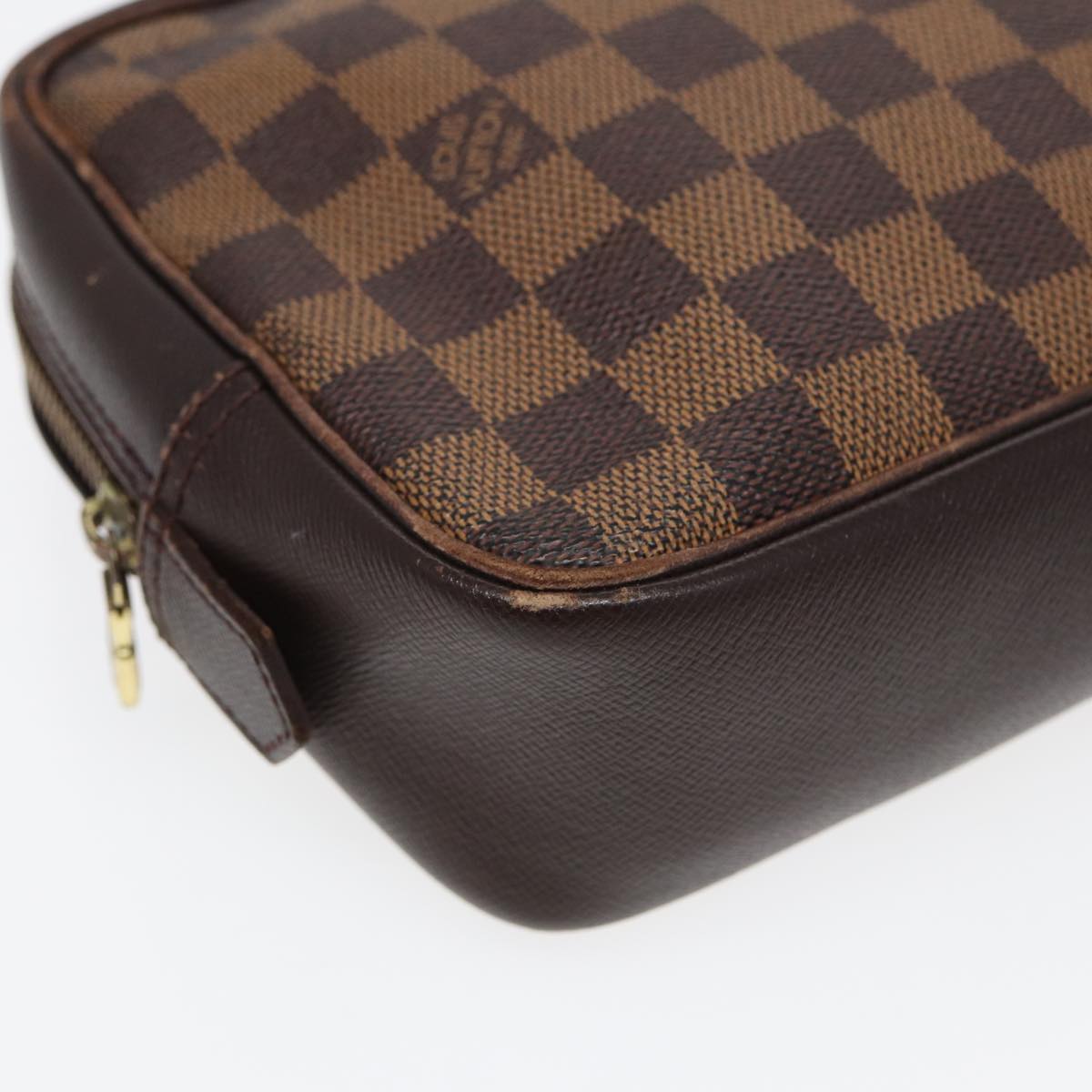 LOUIS VUITTON Damier Ebene Trousse Toilette Clutch Bag N47623 LV 84147