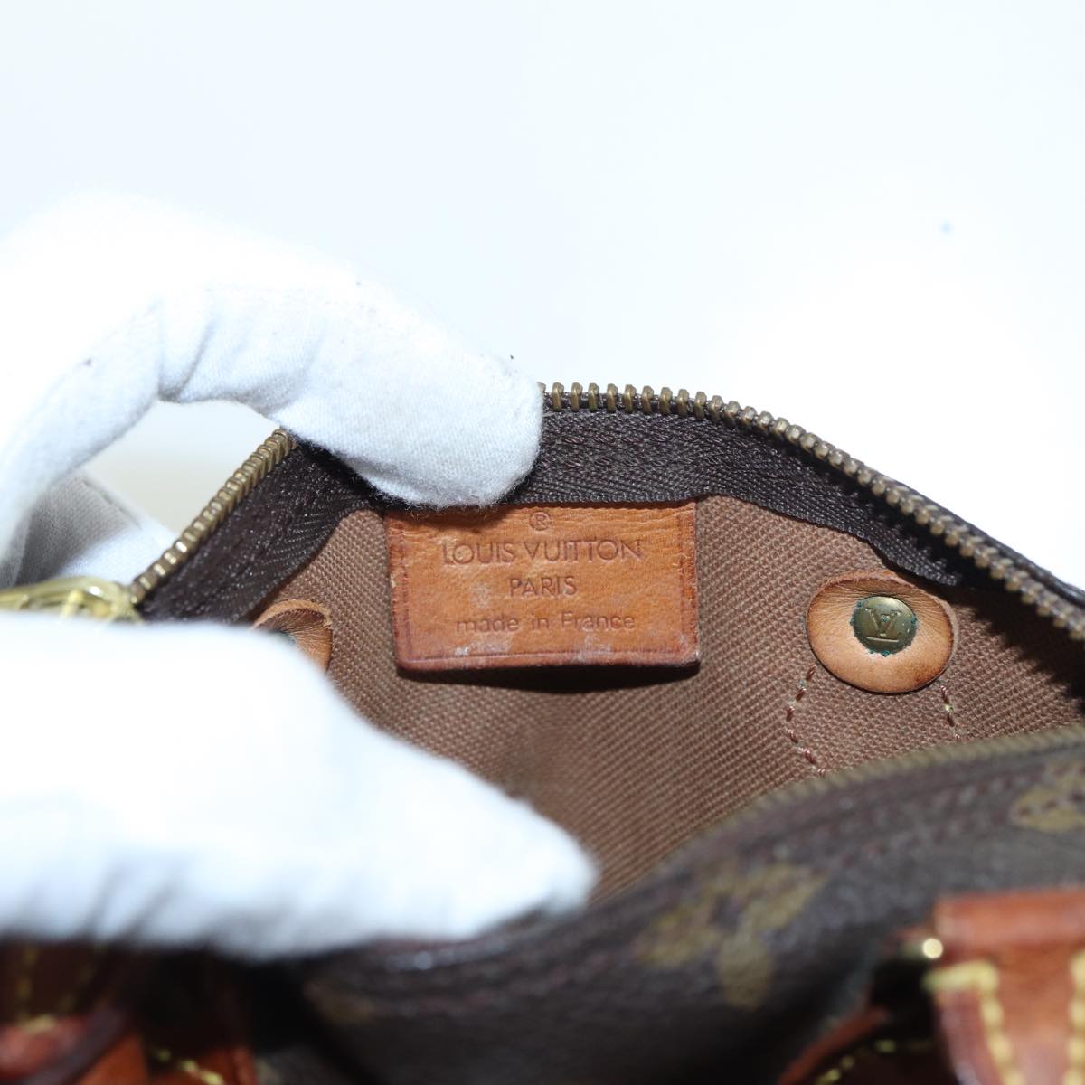 LOUIS VUITTON Monogram Mini Speedy Hand Bag M41534 LV 84151