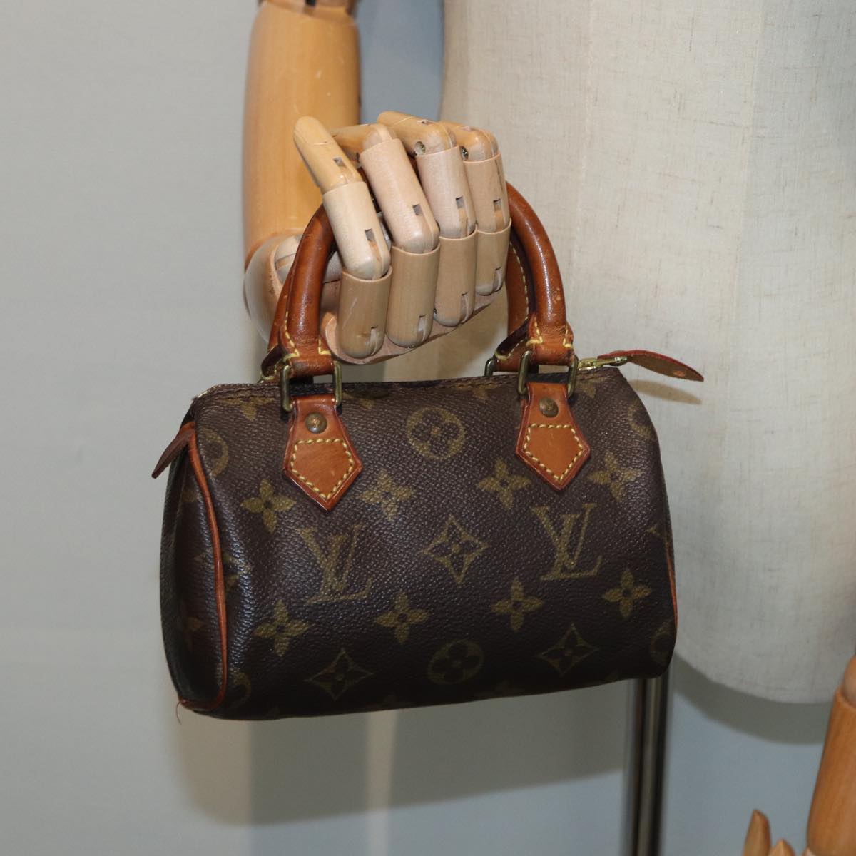 LOUIS VUITTON Monogram Mini Speedy Hand Bag M41534 LV 84151