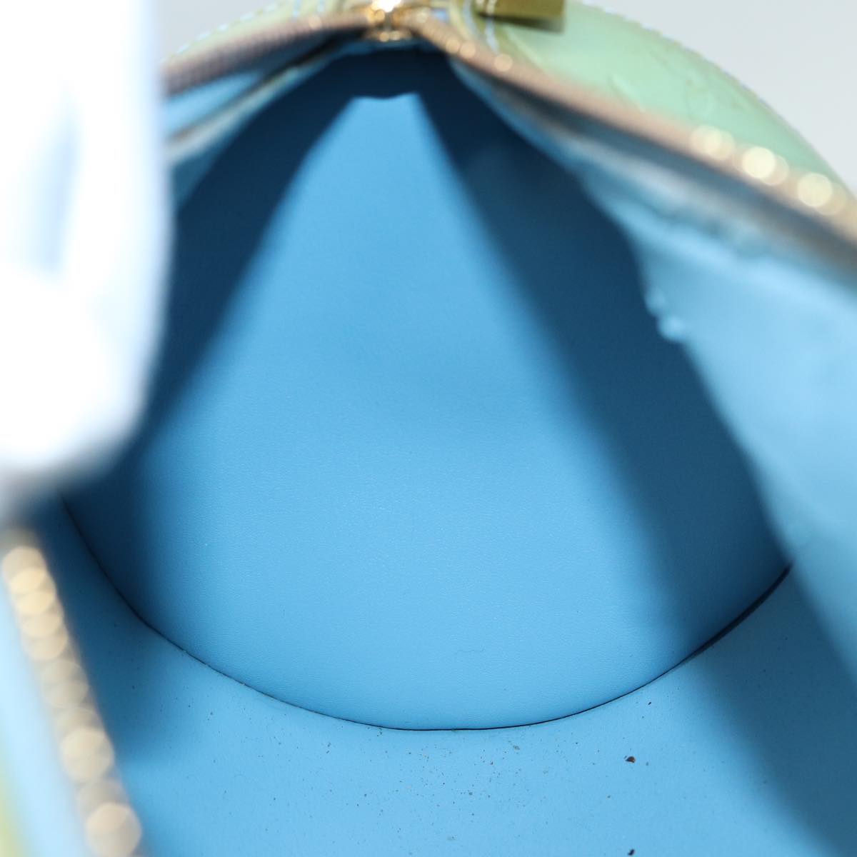 LOUIS VUITTON Monogram Vernis Bedford Hand Bag Baby Blue M91007 LV 84173