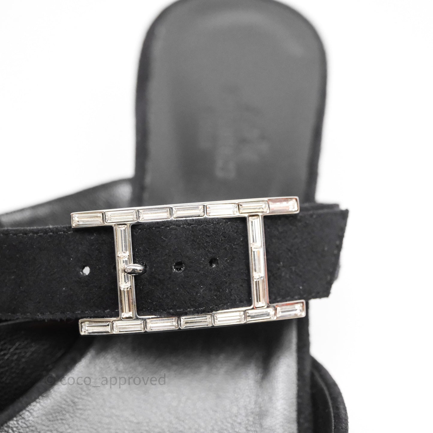 Hermès Suede Blink Black Size 37