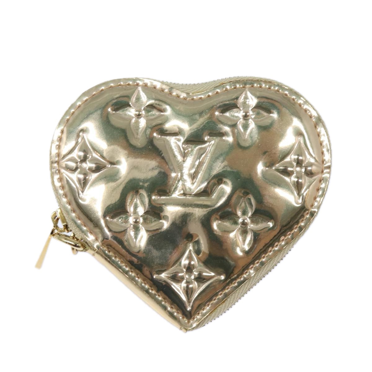 LOUIS VUITTON Monogram Miroir Porte Monnaie Coeur Purse Dore M93567 84185