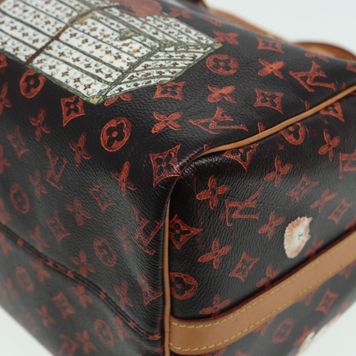 LOUIS VUITTON Catgram Speedy Bandouliere 30 Hand Bag Brown M44401 LV 84188