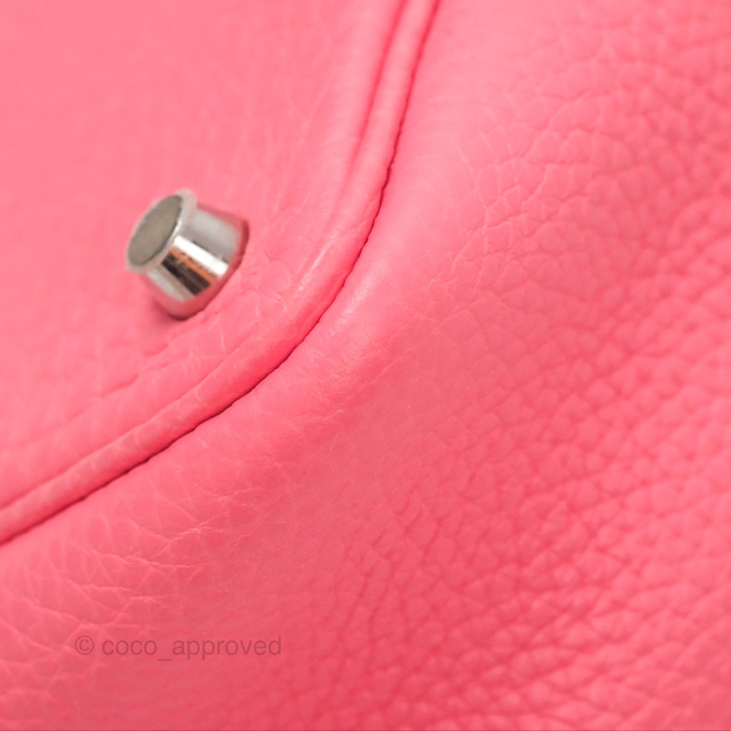 Hermès Picotin Lock 18 Rose Azalee Clemence Palladium Hardware