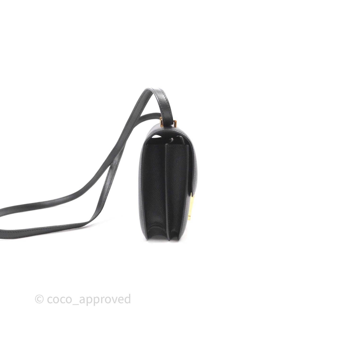 Hermès Constance Mini 18cm Black Epsom Gold Hardware