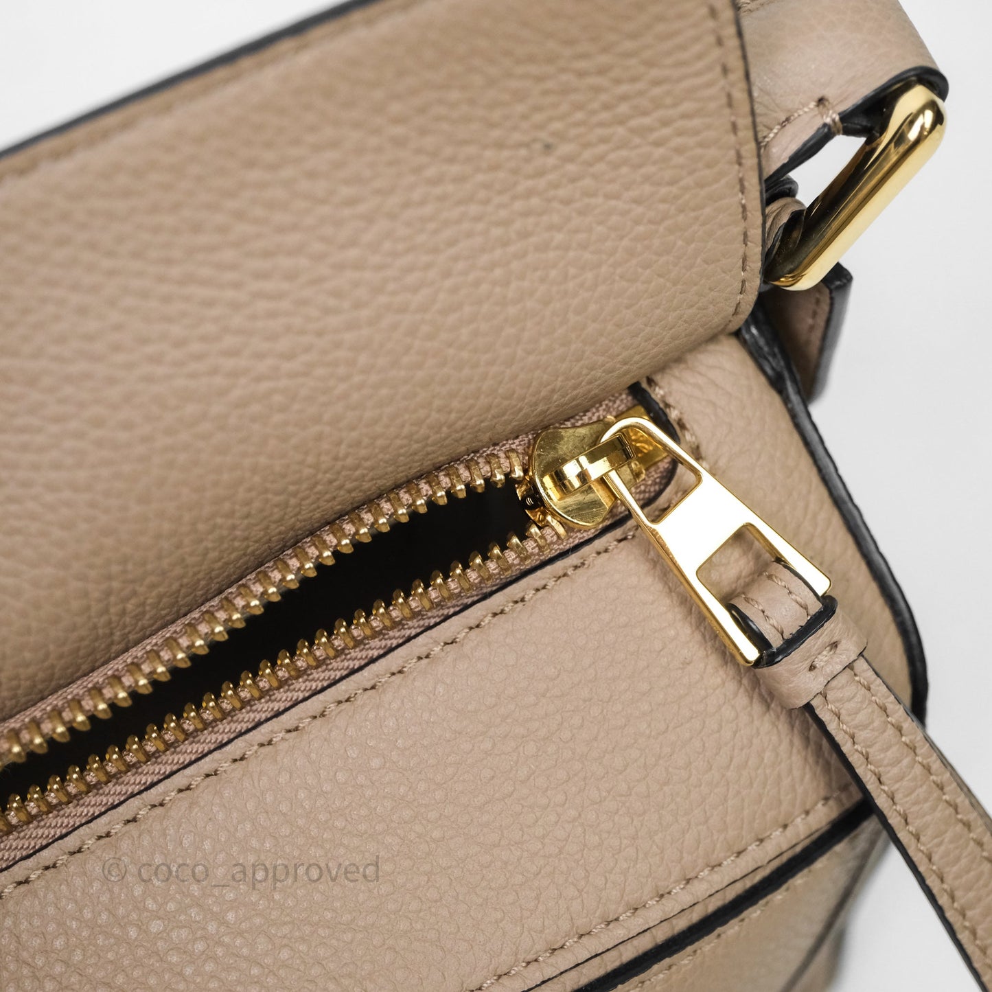 Loewe Small Puzzle Bag Sand Mink Grained Calfskin