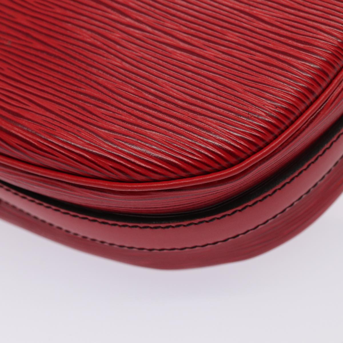 LOUIS VUITTON Epi Jeune Fille MM Shoulder Bag Red M52157 LV 84265