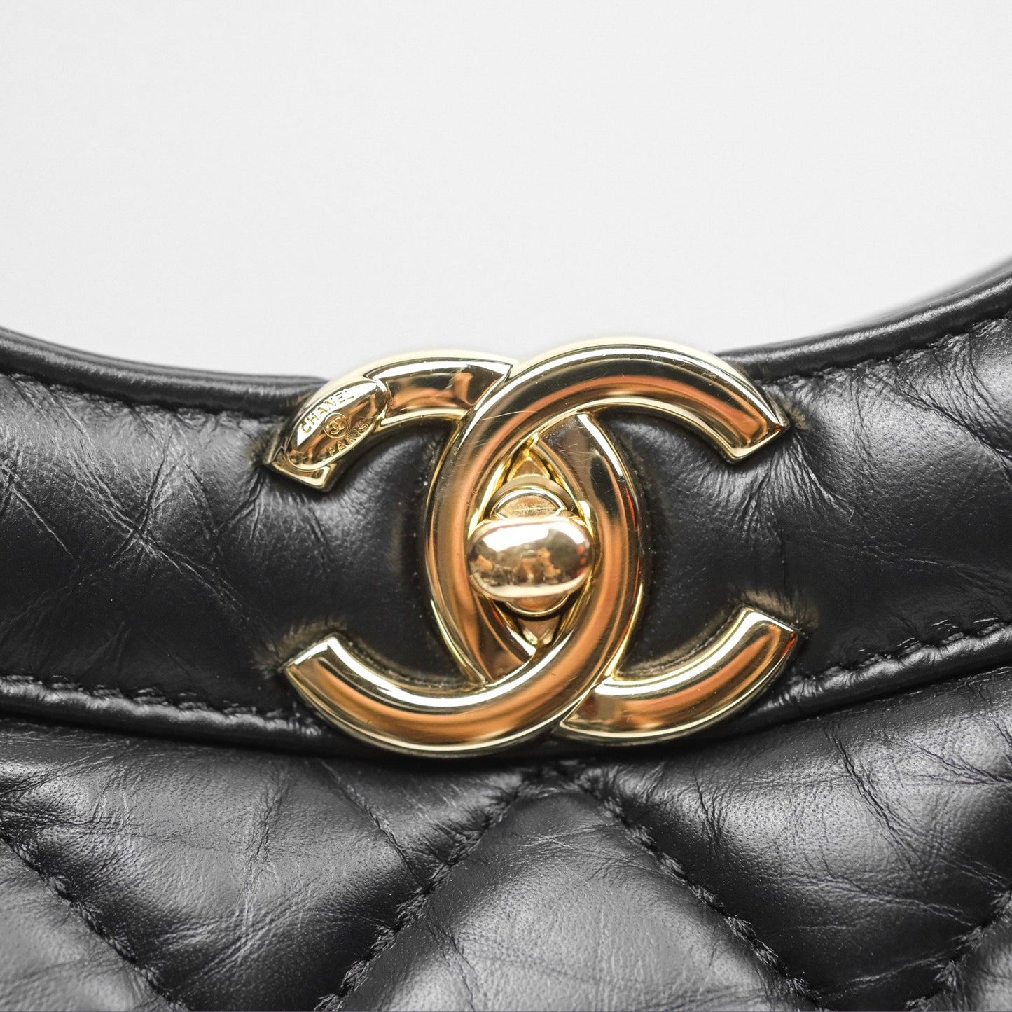 Chanel 31 Large Shopping Bag Black Calfskin Gold Hardware