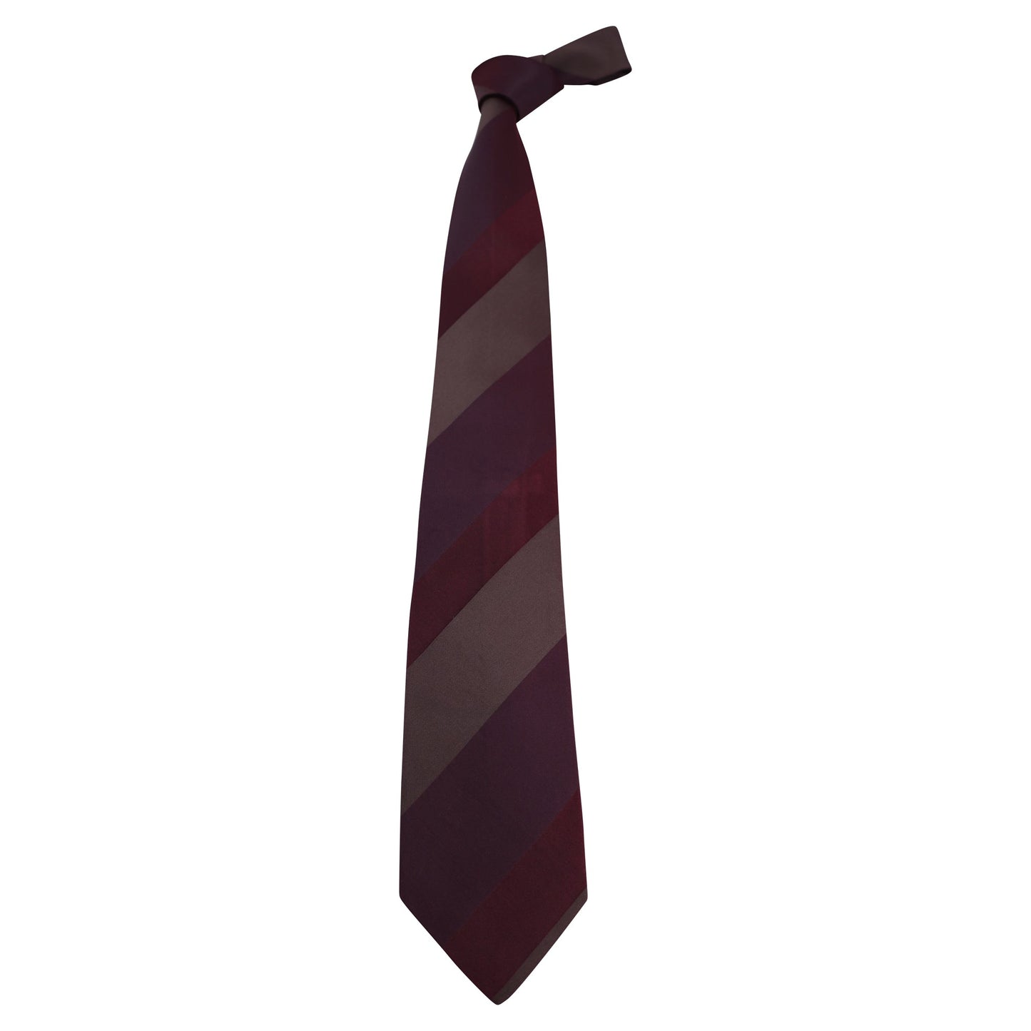 Luxury Gucci Trending 2025 Asymmetrical Stripes Tie in Burgundy Red Silk