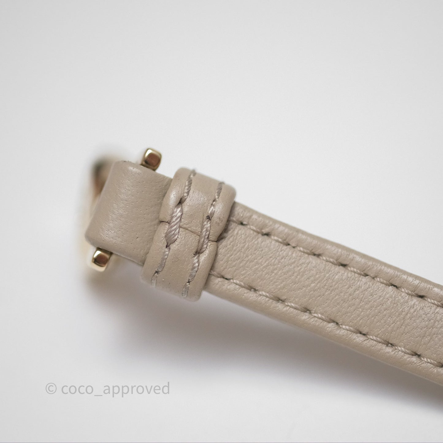 Christian Dior Micro Lady Dior Cannage Beige Lambskin Gold Hardware