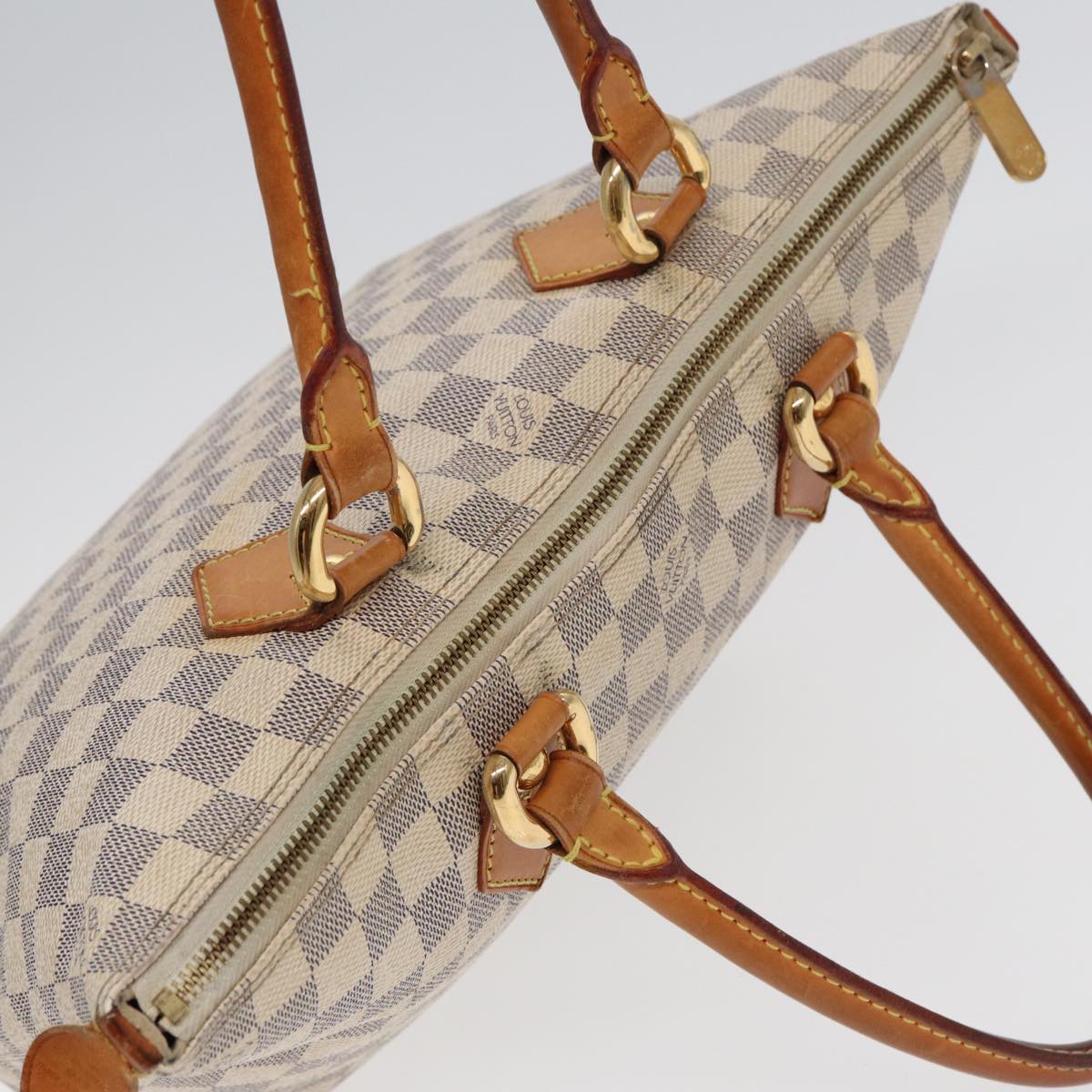 LOUIS VUITTON Damier Azur Saleya PM Tote Bag N51186 LV 84394
