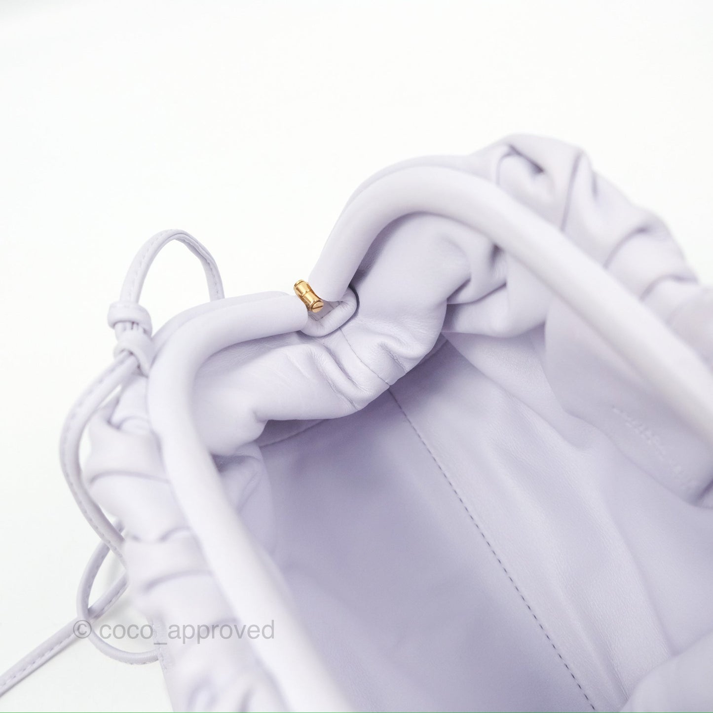 Bottega Veneta The Mini Pouch Mirth Washed Butter Calfskin