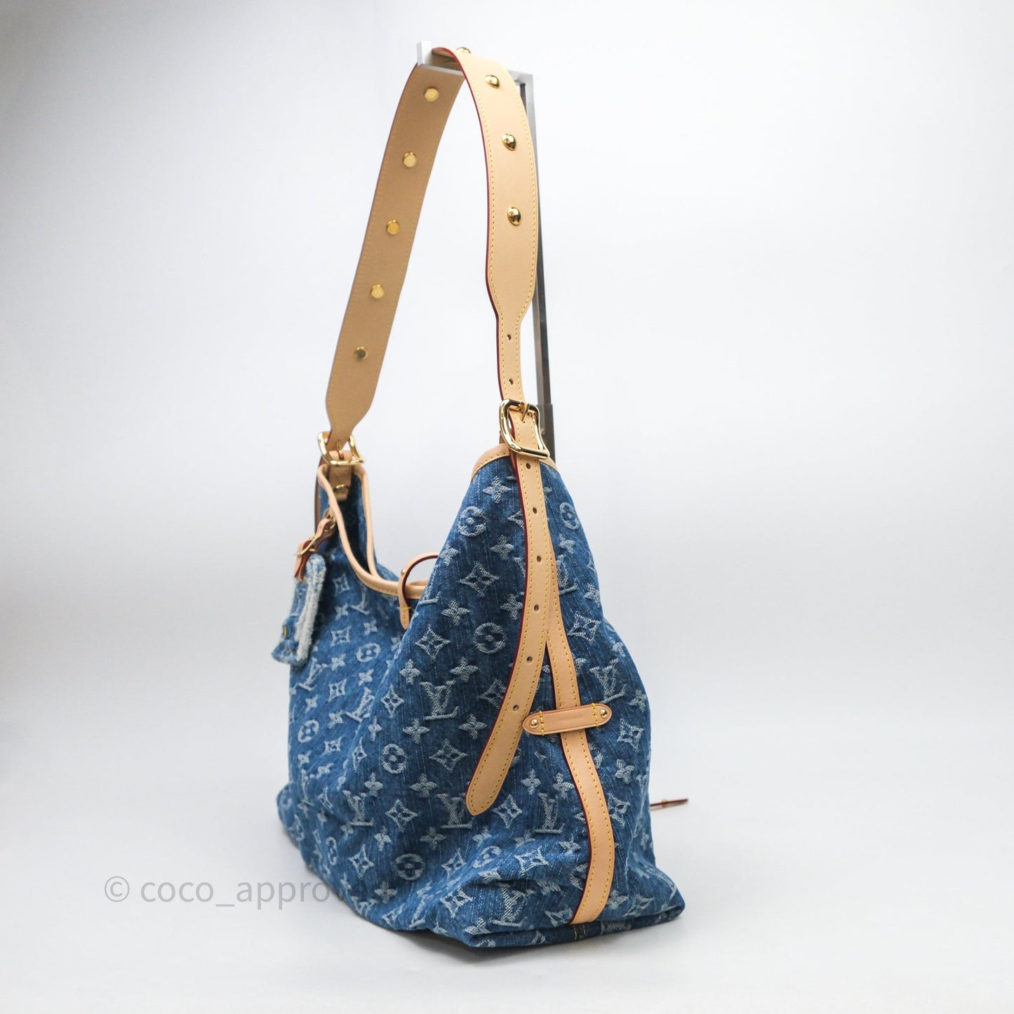 Louis Vuitton CarryAll MM Denim Blue Monogram