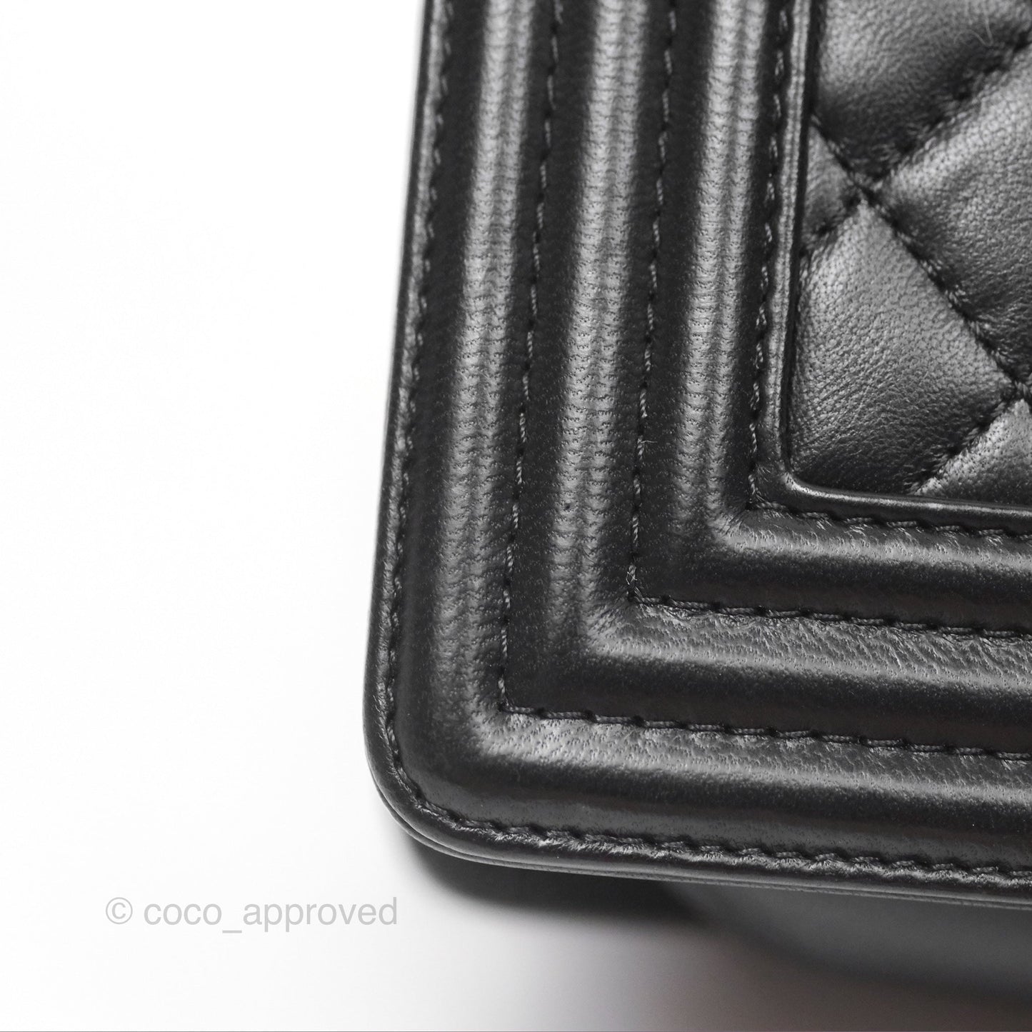 Chanel Small Boy Quilted Black Calfskin Gold Hardware