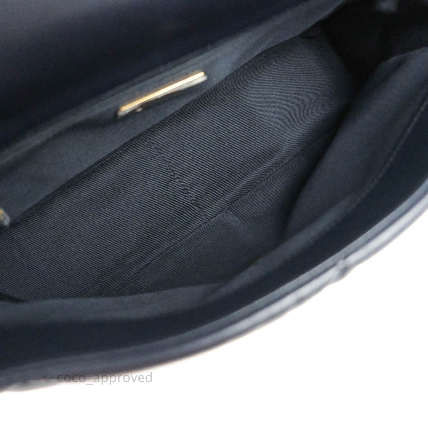 Chanel 19 Medium Dark Navy Mixed Hardware Goatskin