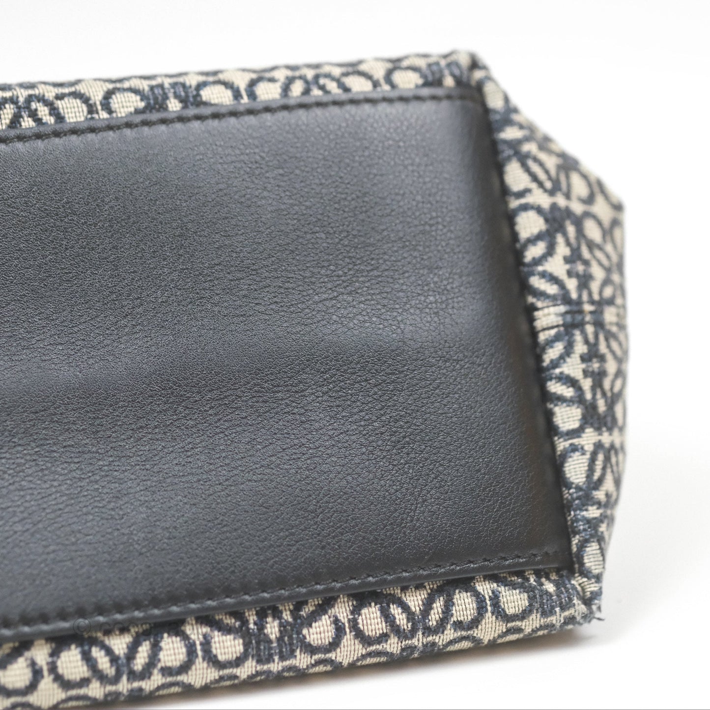 Loewe Small Cubi bag in Anagram Jacquard & Calfskin Navy/ Black