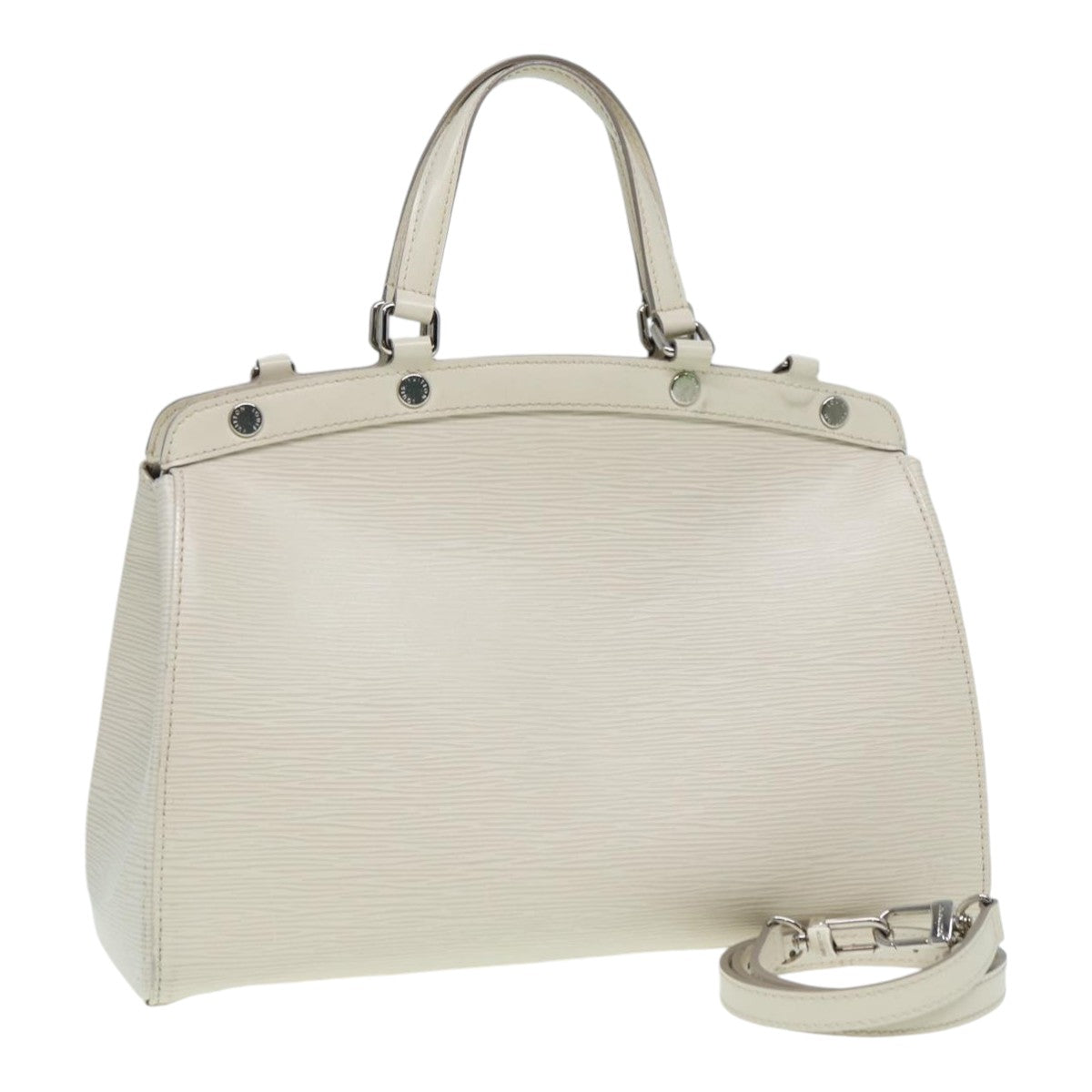 LOUIS VUITTON Epi Blair MM Hand Bag 2way White Yvoire M40330 LV 84482