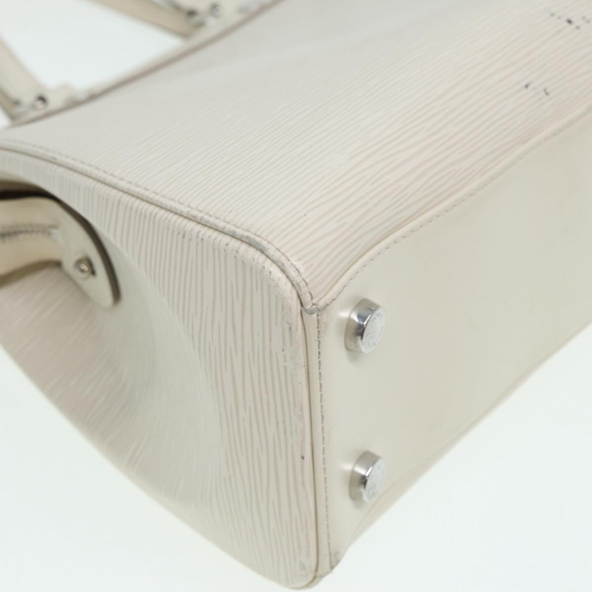 LOUIS VUITTON Epi Blair MM Hand Bag 2way White Yvoire M40330 LV 84482