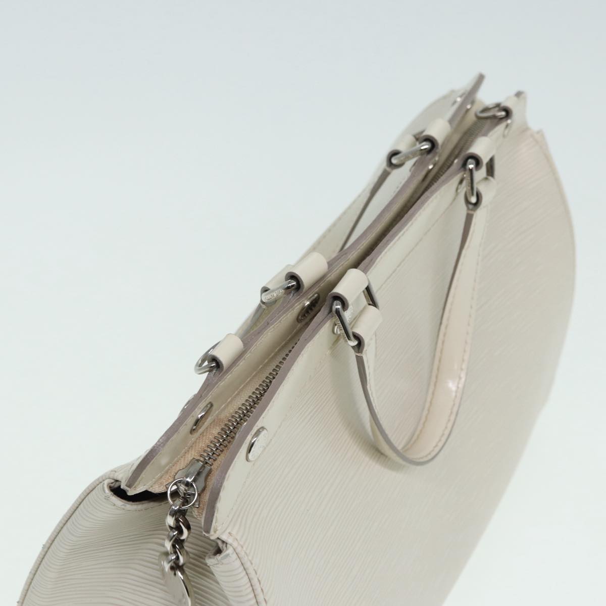 LOUIS VUITTON Epi Blair MM Hand Bag 2way White Yvoire M40330 LV 84482