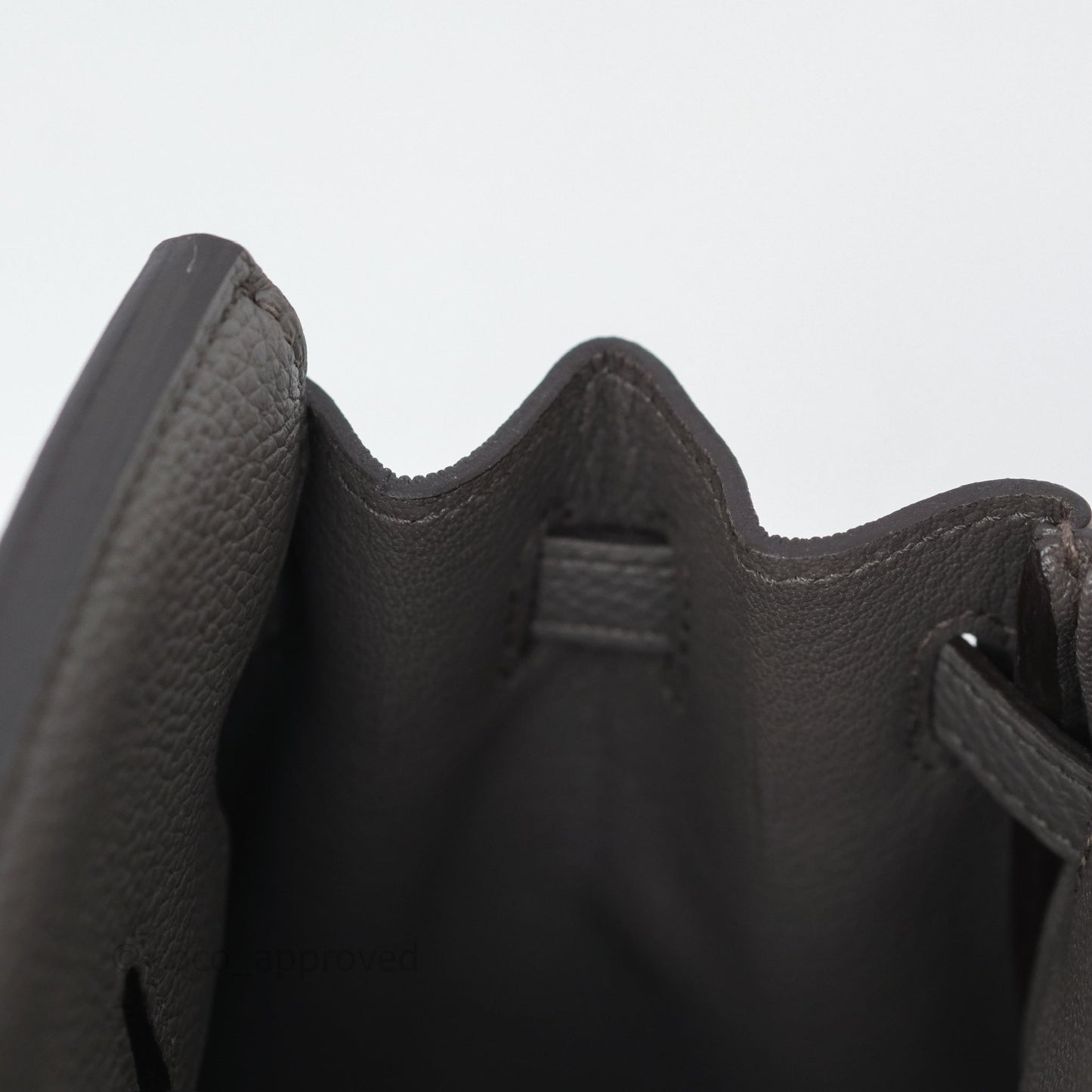 Hermès Birkin 25 Retourne Gris Etain 8F Togo Palladium Hardware