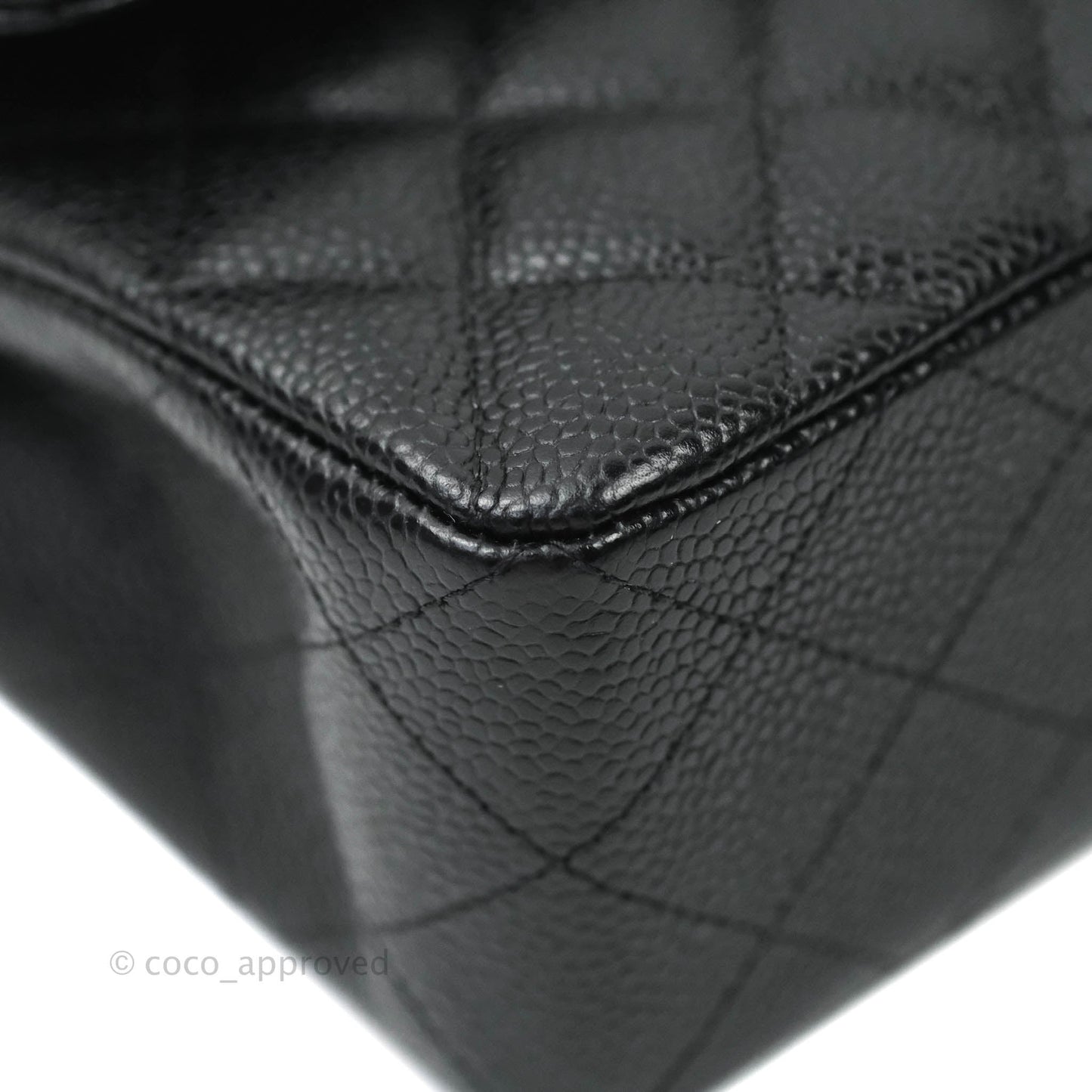Chanel Classic Small S/M Flap Black Caviar Silver Hardware