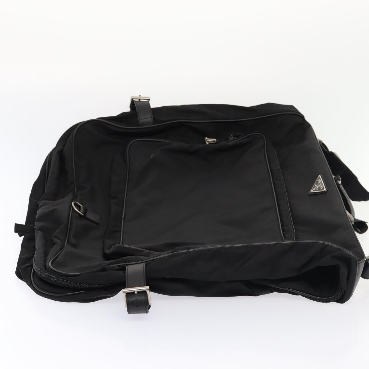 Luxury Prada Garment Cover Nylon Black Silver  84549